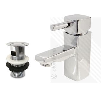 Orion Modern Bathroom Basin Mixer Tap including Pop-up Waste