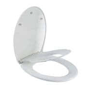 Oval Family Toilet Seat Soft Close with Quick Release Top & Bottom Fixing Hinges