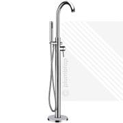 Premier Floor Free Standing Bath Shower Mixer | Single Lever Tap Handset Chrome