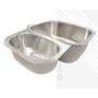 Premium Undermount Stainless Steel Kitchen Sink | Reversible 1.5 Bowl | Dual Lever Kitchen Tap Pack including Pipework