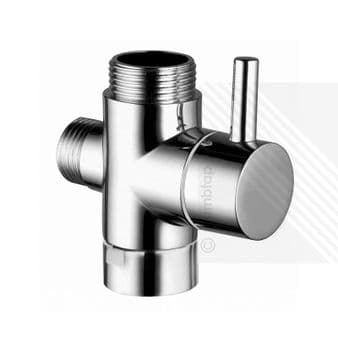 Round Diverter Valve with Lever for Exposed Showers Arms