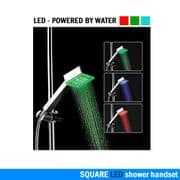Square LED Chrome Handset 75mm