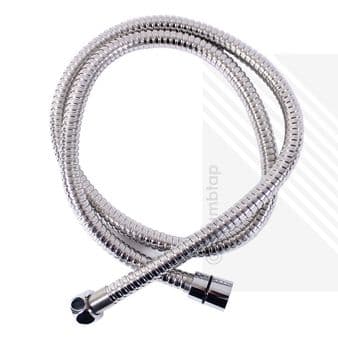 Stainless Steel Chrome Shower Hose | 1.5m Universal Flexible Pipe 8mm Bore 1500mm | ECOSPA