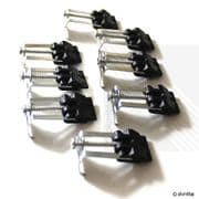 Stainless Steel Kitchen Sink Fixing Clamp Clips - Pack of 8
