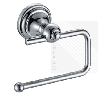 Stylish New Toilet Roll Paper Holder Wall Mounted Bathroom Accessory Chrome