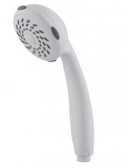 Synergy Single Mode Rub Clean White Shower Handset