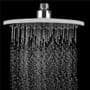 Thermostatic 1 Way Shower Valve  2 Round Handles with Round Overhead Shower Drencher by EcoSpa