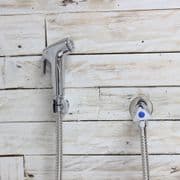 TOILET BIDET KIT Shattaf Douche Spray • incl Shut Off Valve • Shower Head • Hose
