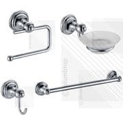 TRADITIONAL BATHROOM SET • Towel Rail • Soap Dish • Toilet Roll Holder • Hook