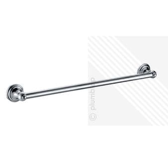 Traditional Bathroom Single Towel Rail 600mm Chrome