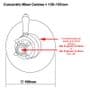 Traditional Concealed Concentric Solid Brass Dual Thermostatic Bathroom Shower Mixer Valve | 1 Outlet 2 Handles | EcoSpa®