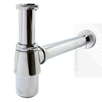 Traditional Round Bathroom Basin Bottle Trap in Chrome