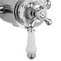 Traditional Thermostatic Concentric Exposed Shower Mixer Valve Chrome 1 Outlet
