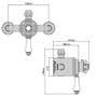 Traditional Thermostatic Concentric Exposed Shower Mixer Valve Chrome 1 Outlet