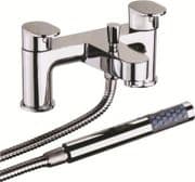 Two Handle Bath/Shower Mixer Tap with Shower Handset & Hose