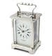 David Peterson Chrome Obis 8 day Mechanical Carriage Clock. DP/OB/S
