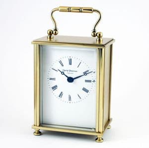 Refurbished David Peterson FB/BS/1 Solid Brass Quartz Carriage Clock (Ref 10)