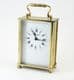 Refurbished David Peterson Large FB/BS Solid Brass Quartz Carriage Clock (Ref Q13)