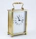 Refurbished David Peterson Large FB/BS Solid Brass Quartz Carriage Clock (Ref Q13)