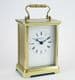Refurbished David Peterson model B/BS Solid Brass Quartz Carriage Clock (Ref 35)