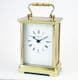 Refurbished David Peterson model B/BS Solid Brass Quartz Carriage Clock (Ref 44)