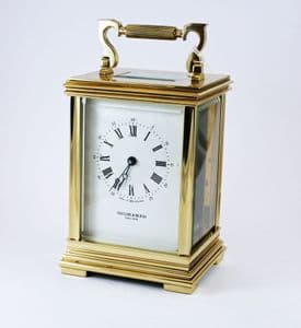 Refurbished Grande T&B Canelli Solid Brass 8 Day Carriage Clock (Ref 51)
