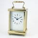 Refurbished Weiss BTC solid brass quartz carriage clock (Ref 33)