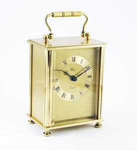 Refurbished Weiss FB/BS/8 Solid Brass Quartz Carriage Clock (Ref 18)