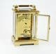 Refurbished Woodford DP/AG Solid Brass 8 Day Carriage Clock (Ref 31)