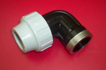 25 mm - 3/4" female adaptor 90deg Bend for mdpe tube