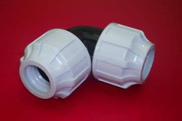 63 mm - 63 mm 90deg Bend for mdpe tube