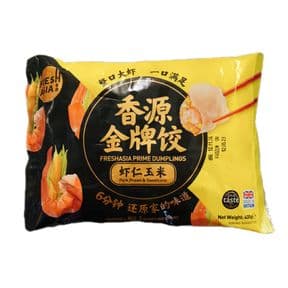 香源手工水饺-金牌虾仁玉米水饺410g