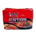 康师傅红烧牛肉面（5包装）