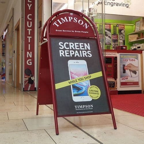 A-Board Booster Pavement Sign