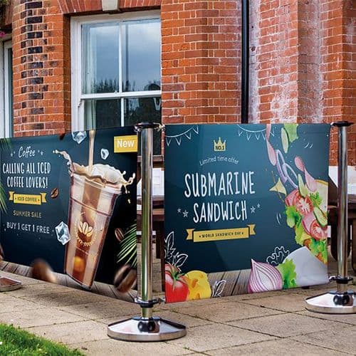 Cafe Barriers - Adfresco Premium Range - Best Price! Choose from our Kit Options or CALL US TODAY!