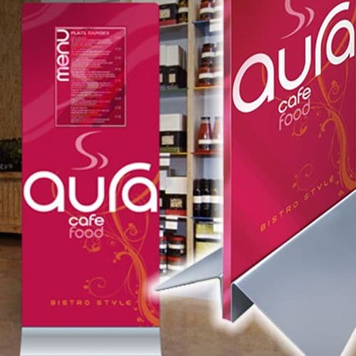 MONOLITH VERTICAL SIGN Wedge Base Indoor Sign