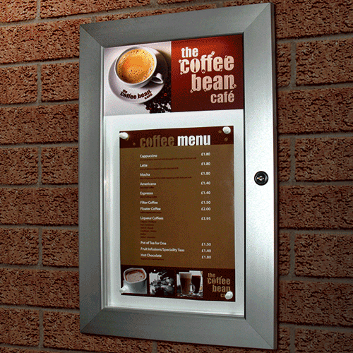 Slimlok Non Lit Menu Case - Standard Range