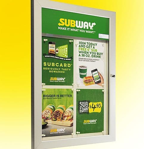 Slimlok Non Lit Menu Case - Standard Range