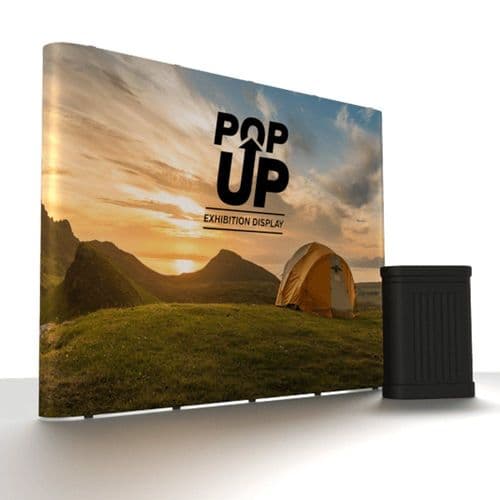 3 × 3 Straight Pop-Up, Single or Double/Sided with printed Graphics - SAVE 10% TODAY ON CHECKOUT