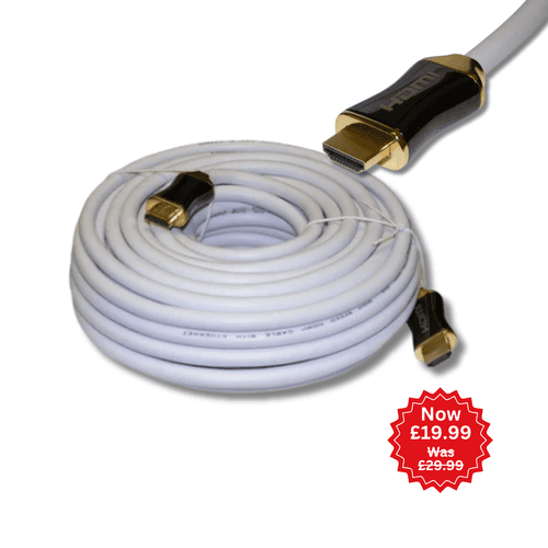 20 metre 4K HDMI 2.0 Cable High quality 3D/2160P WHITE (Offer)