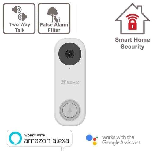 2MP DB1C Wi-Fi VIdeo Doorbell Two Way Audio, Human Detection Wireless + Optional Chime
