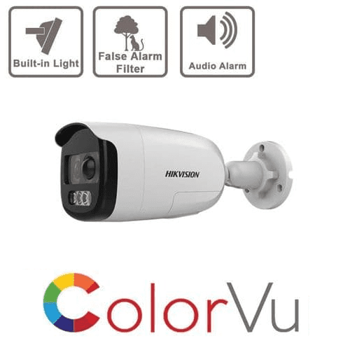 2MP DS-2CE12DFT-PIRXOF External TurboX ColorVu Bullet Camera 3.6mm