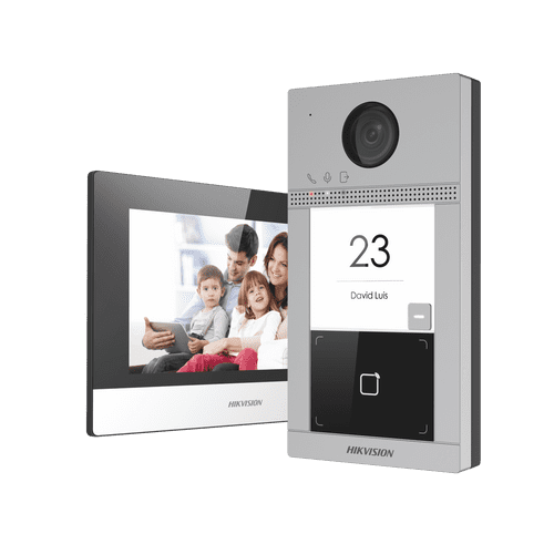 2MP DS-KIS604-P Hikvision video intercom villa door station kit POE Kit