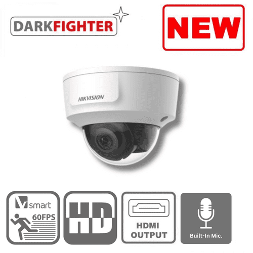 2MP Hikvision DS-2CD2125G0-IMS(2.8MM) + HDMI Fixed Dome Network Camera
