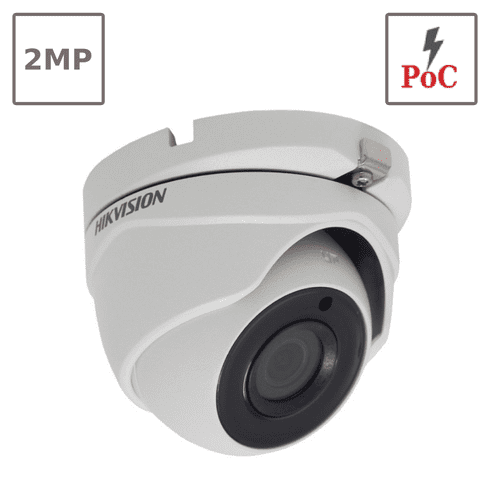 2MP Hikvision DS-2CE56D8T-ITME Pro Series, Turbo HD IR 30M Ultra Low Light PoC Turret Camera (Offer)