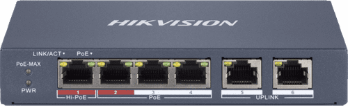 4-Port DS-3E1106HP-EI Hikvision 100Mbps Smart Managed PoE switch