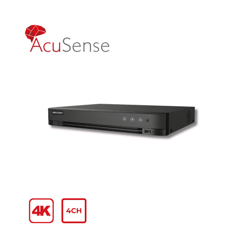 4K/8MP Hikvision iDS-7204HUHI-M1/XT/4A+4/1ALM Pro Series AcuSense 4-Channel 1U H.265 DVR