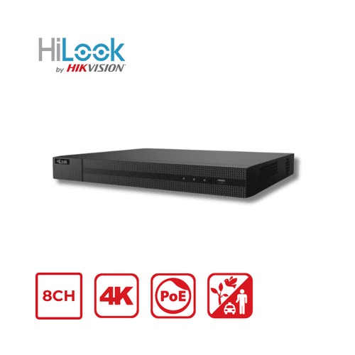 4K Hilook By Hikvision NVR-208MH-K/8P 8-Channel PoE NVR