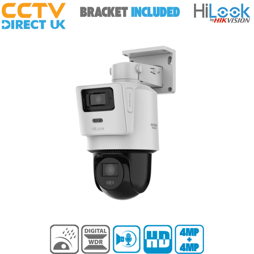 4MP+4MP Hilook by Hikvision PTZ-N2D400M-DE/14 TandemVu Fixed Lens POE PT Network Camera (Offer)