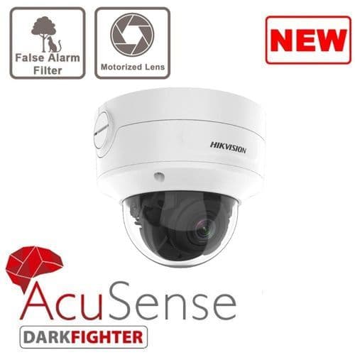 4MP Hikvision DS-2CD2746G2-IZS  Acusense Darkfighter dome camera with IR Motorised